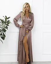 Плаття ISSA PLUS 12273 S світло-коричневий
