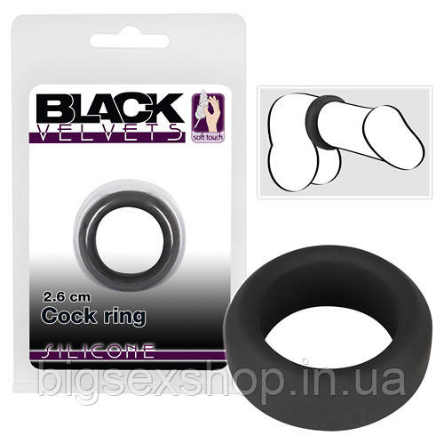 Ерекційне кільце - Black Velvets Cock Ring, 2,6 см