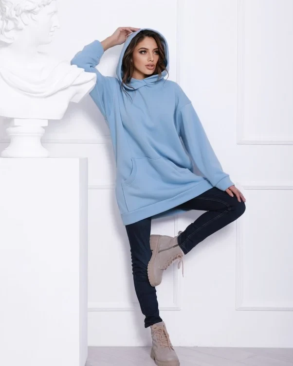 Плаття ISSA PLUS 12281 L блакитний