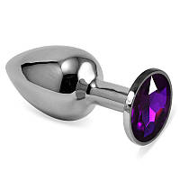 Small Silver Plug Purple