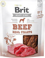 Ласощі для собак BRIT JERKY Beef Fillets Яловичина 200г