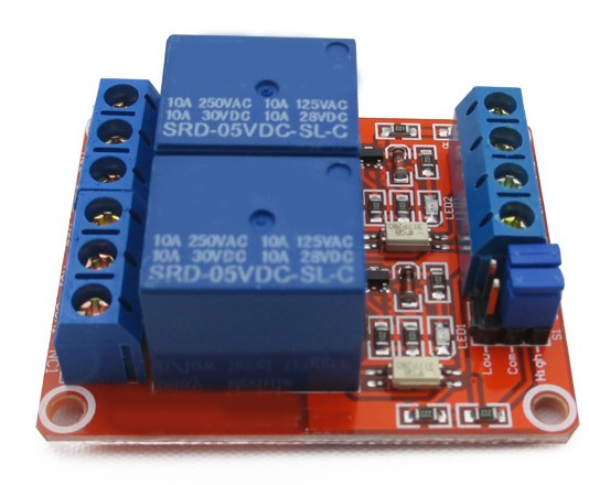 Реле 5В двухканальне з тригером на оптопарі