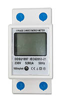 Ватметр DDSU1897 на дин рейку до 16 КВТ, AC 220 V, 0-80 A