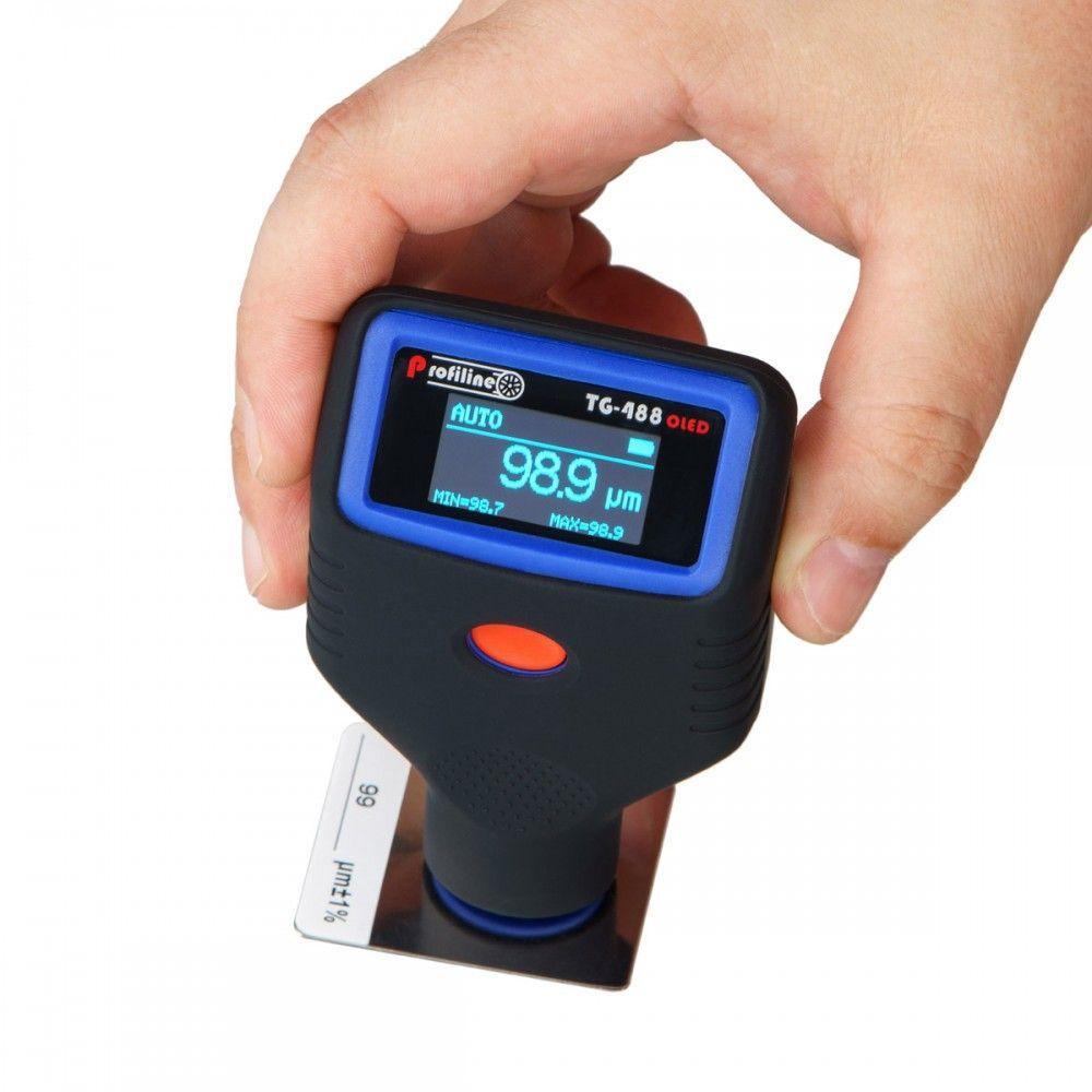Товщиномір Profiline TG-488 OLED Fe+Zn+NFe автокалібрування ,металізована шпаклівка, офіційна гарантія