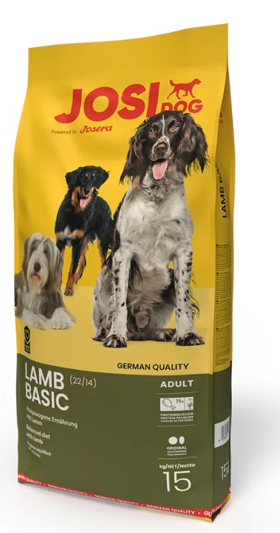 Josera JosiDog Lamb Basic 15 кг - для дорослих собак з ягням