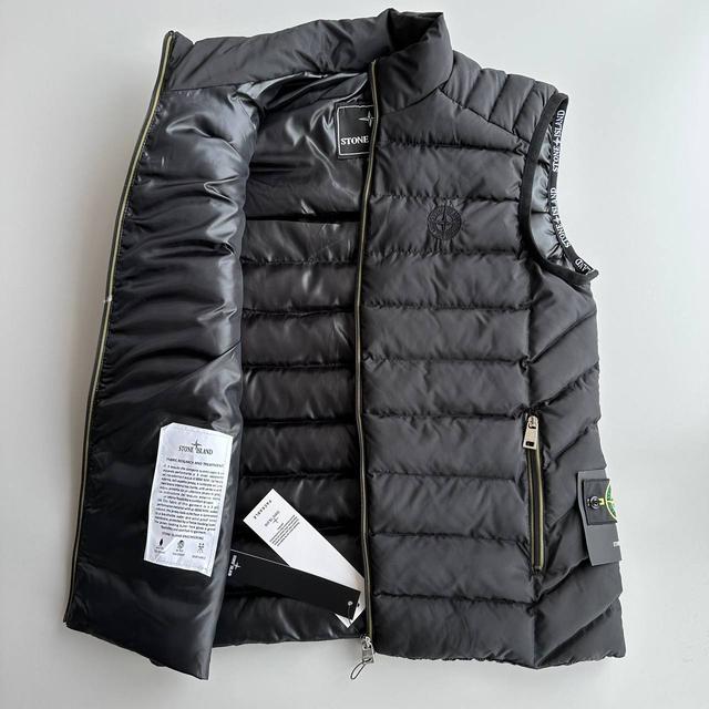 Мужская Жилетка Stone Island Хаки Демисезонная Весенняя Осенняя ...