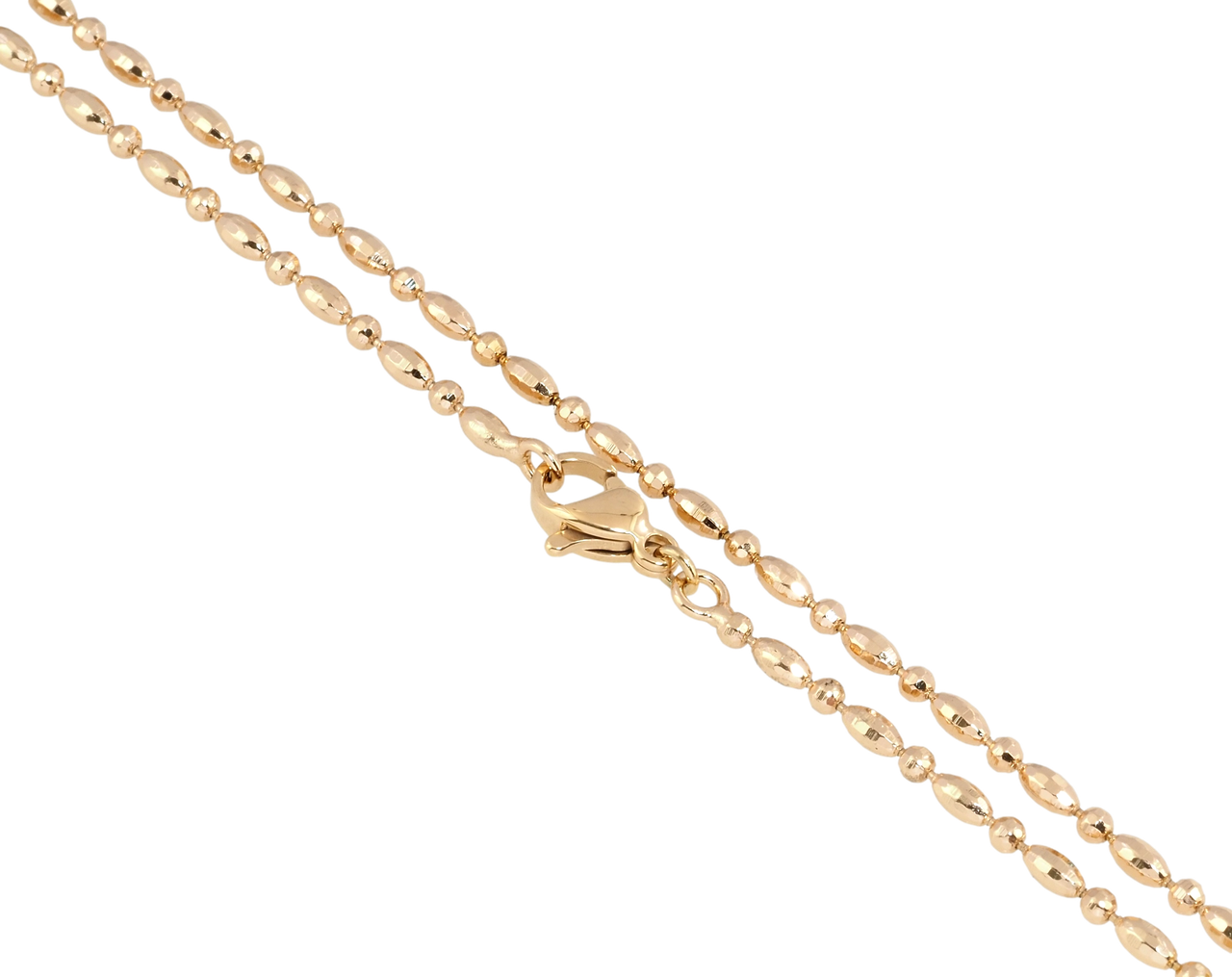 Ланцюжок Xuping Позолота 18K "Плетіння Перлина" довжина 45см х 2мм