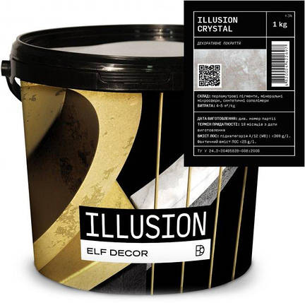 ILLUSION Crystall, ультра-іскристе декоративне покриття ЭЛЬФ Декор, фото 2