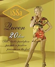 Колготки ISSA PLUS Queen20 2 чорний