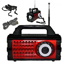 Аккумуляторное радио USB с фонарем FM/SW/AM, Everton RT-824 / Портативный радиоприемник