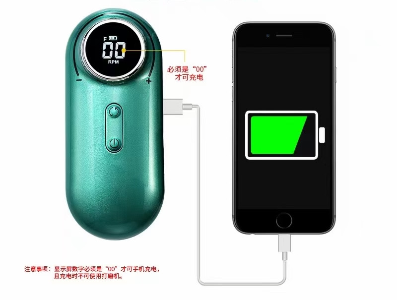 Фрезер портативний UV-301 для манікюру на акумуляторі  потужністю 25 Вт.