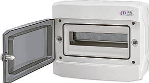 Щит ETI зовнішній ECH 12PT 12 модулів прозорі дверцята IP65 1101062