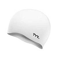 Шапочка для плавання TYR Wrinkle Free Silicone Swim Cap (LCS) Білий (100)