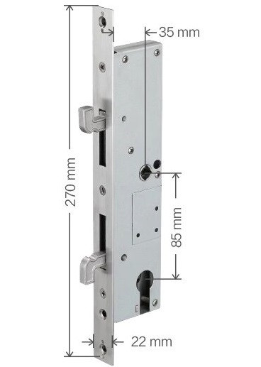 Замок для розсувних дверей TTLOCK 35х85 S (Китай)