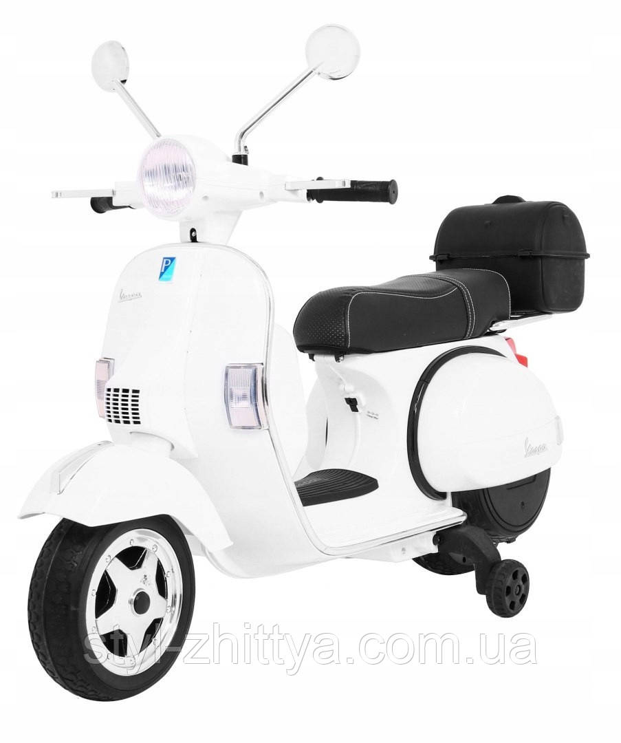 Электромотоцикл Скутер Vespa білий