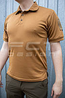 Футболка поло тактична CoolPass койот