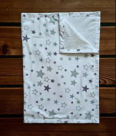 Багаторазова дитяча непромокальна пелюшка 100 х 70 см, бавовна + мембрана + бамбукова махра BST Білий