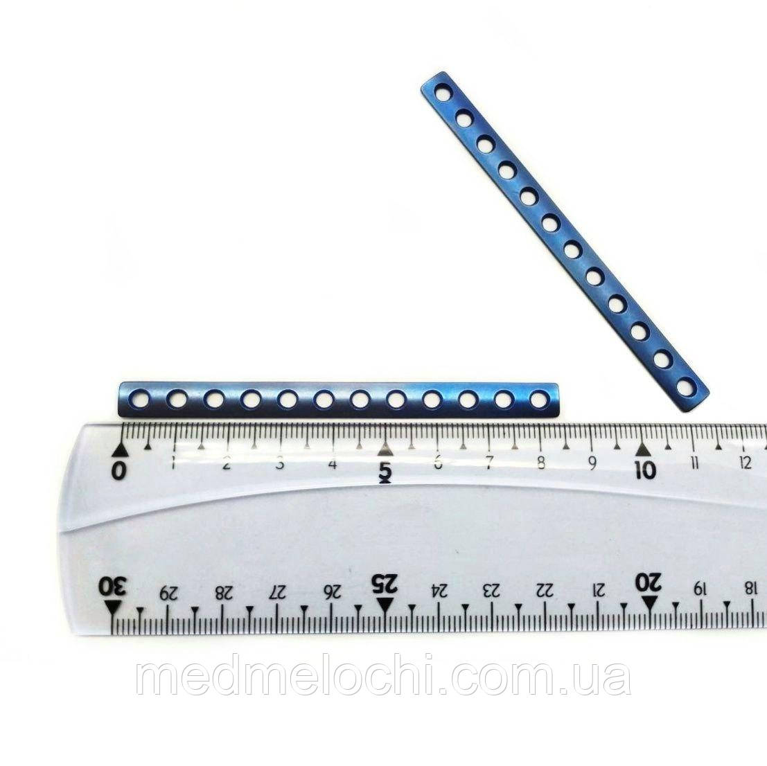 Пластина п'ясткова (титан) D = 2,7 мм, 12 отв,