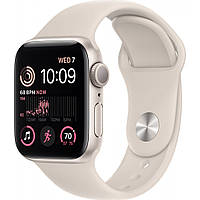 Смарт-часы Apple Watch SE 2 44mm Starlight Aluminum Case with Starlight Sport Band M/L (MNTE3) [81965]