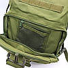 Рюкзак тактичний на 40л (48х30х23 см) M-09, Оливковий / Рюкзак для кемпінгу із системою Molle, фото 7