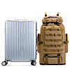 Похідний рюкзак на 80-100 л, 95(80)х37х23 см, xs-f22 Чорний / Рюкзак для кемпінгу, фото 4