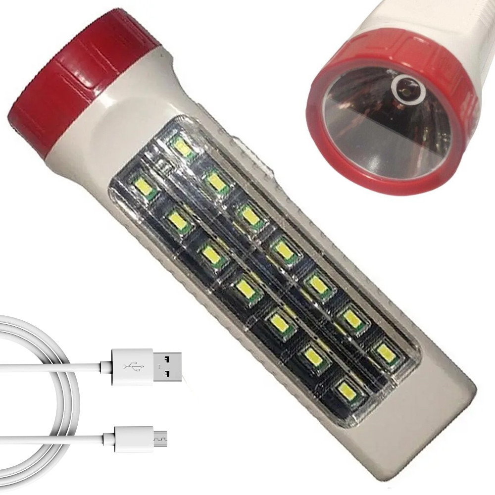 Ручний ліхтар із USB та світлодіодною LED лампою (4,3 Вт) Panther PT-238 / Ліхтарик на акумуляторі, фото 1