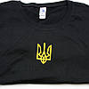 Футболка черная с малюнком трезубец (S) / Золотой герб на футболке / Футболка унисекс, как у Зеленского, фото 10
