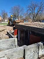 процес будівництва бомбосховища