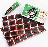 Набір латок 48 шт + клей для камер велосипеда