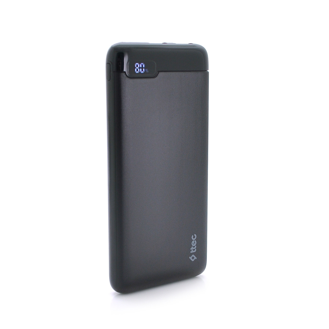 PowerbankTtec 10000mAh, LCD, Output: 2*USB + Type-C, 20W, Black, Q30