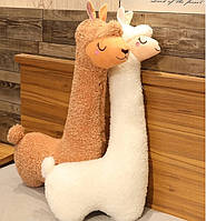 Альпака 75 см игрушка подушка мягкая детская подарок сюрприз обнимашка лама эльпака