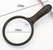 Лупа з підсвічуванням діаметр 138 мм, збільшення 1,8 разів з доп.лінзою діаметр 25 мм збільшення 5 разів