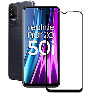 Захисне скло 6D для Realme NAZRO 50i Black, фото 1