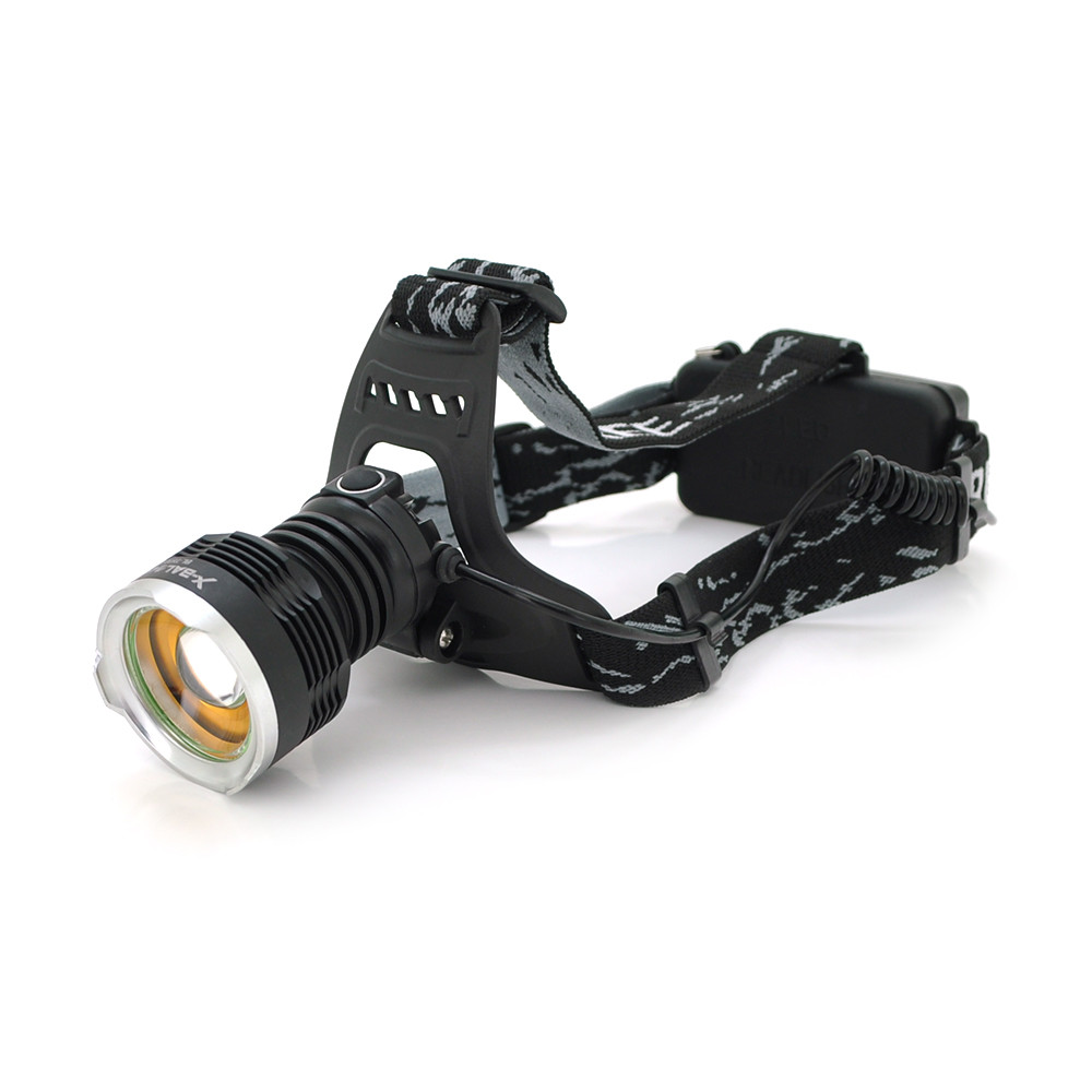 Ліхтарик Bailong BL-T619-T6, Q5 Cree, 3 реж., Zoom, корпус-пластик, водостійкий, ударостійкий, 2*18650