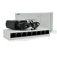 Комутатор PIX-LINK LV-SW08 8 портів Ethernet 10/100 Мбіт / сек, BOX Q100