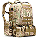 Тактичний великий рюкзак Мультикам TacticBag 45-55л з підсумками (Камуфляж), фото 2