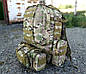 Тактичний великий рюкзак Мультикам TacticBag 45-55л з підсумками (Камуфляж), фото 9