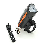 Ліхтарик велосипедний YT7588, 3 режими, вбудований акумулятор, кабель, BOX