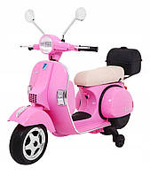 Электромотоцикл Скутер Vespa рожевий