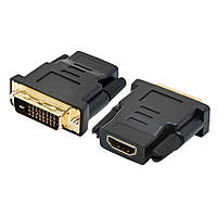 Перехідник VGA (мама) / DVI-I 24 + 5 (тато) Black Q50