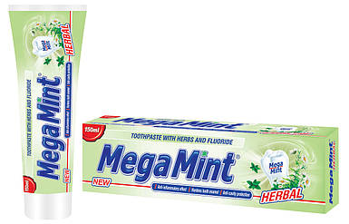 Mega Mint зубна паста Mint Herbal 150 мл (6745)