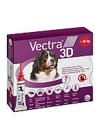 Противопаразитарные капли Vectra 3D (Вектра 3Д) - на холку для собак от блох и клещей 40-65 кг (1 пипетка)