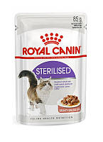 Влажный корм ROYAL CANIN STERILISED IN GRAVY для стерилизованных кошек (кусочки в соусе) 85 г