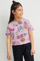 Детская укороченная футболка для девочки C&A Германия Размер 134-140, 146-152