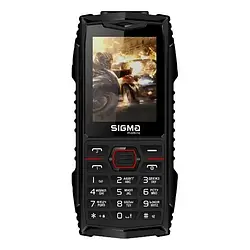 Кнопковий телефон Sigma mobile X-treme AZ68 Black Red