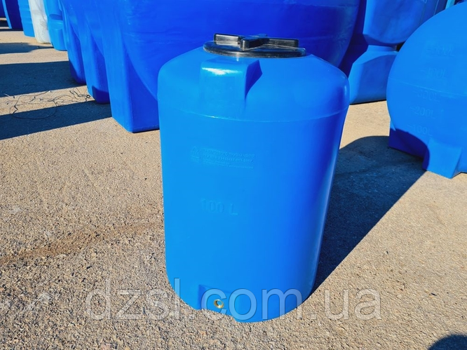 Пластиковый вертикальный бак для воды объем 100 литров (ID#1638556228 ...