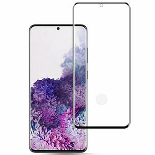 Захисне скло 3D Full Glue Premium для Samsung S20 Plus Black, фото 1