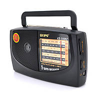Радіоприймач KIPO KB-308, FM радіо, AUX, корпус пластмас, Black, BOX