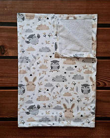 Багаторазова дитяча непромокальна пелюшка 50 х 70 см, бавовна + мембрана + бамбукова махра BST Бежевий+Сірий