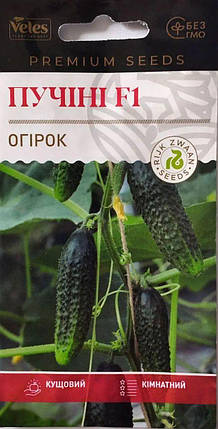 Насіння огірка Пучіні F1 10шт ТМ ВЕЛЕС, фото 1